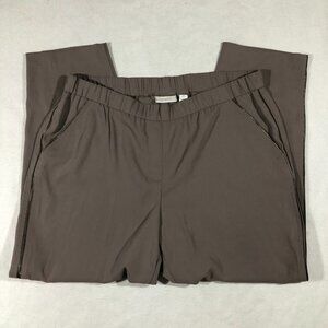 Chico's Pants Womens 3 XL 16 Crepe Pull On Pant Taupe 570090712 NEW $89